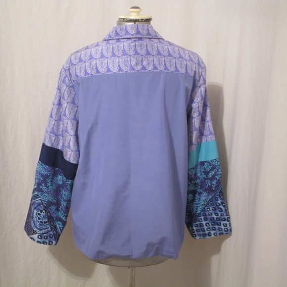 Diane Gilman Patchwork Embroidered Jacket 1X - Picture 4 of 8